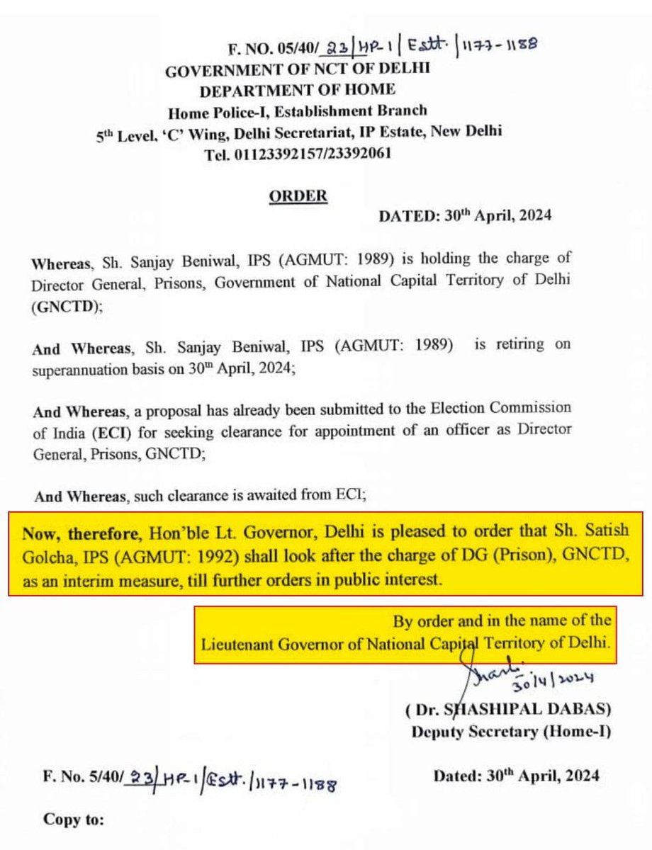 Amit Shah का तिहाड़ जेल के प्रशासन को लेकर बोला गया झूठ पकड़ा गया ‼️ इस Letter से हुआ साफ हुआ कि जेल का DG कौन होगा, ये केंद्र सरकार और LG तय करते हैं। अब तो पूरा देश समझ गया है कि अरविंद केजरीवाल जी को Sugar Level बढ़ने पर भी Insulin क्यों नहीं दी जा रही थी कौन अरविंद…