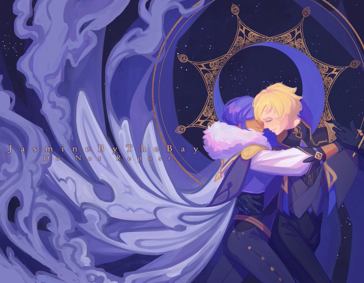 Eclipse Waltz 🌙
--
The spread drew for @DainKaeDainZine!! Leftovers are now open so if you are also suffering from the dainkae drought, you should check it out!!
#GenshinImpact