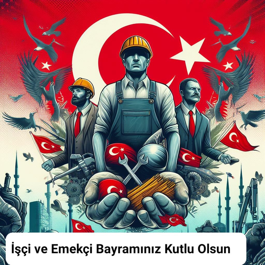 1 Mayıs İşçi ve emekçi bayramı kutlu olsun. #1MAYIS #İşçi #İşçiveEmekçiBayramıKutluOlsun