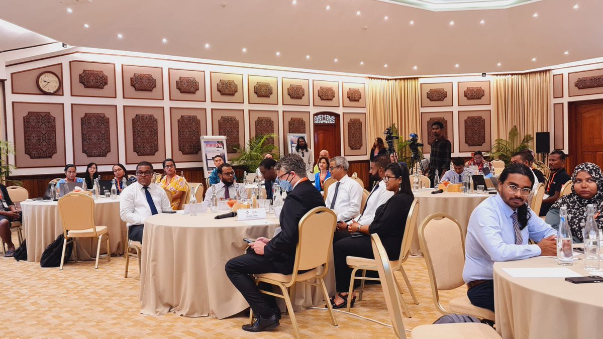 Thoriqibrahim's tweet photo. It's a privilege to welcome delegates for the CANCC NAP Peer Learning Cohort Event. These forums are crucial for small islands to enhance our advocacy and actions for fair and prompt responses to climate change. #CANCC #ParisAgreement #UNFCCC https://t.co/iO5CBcRbGX