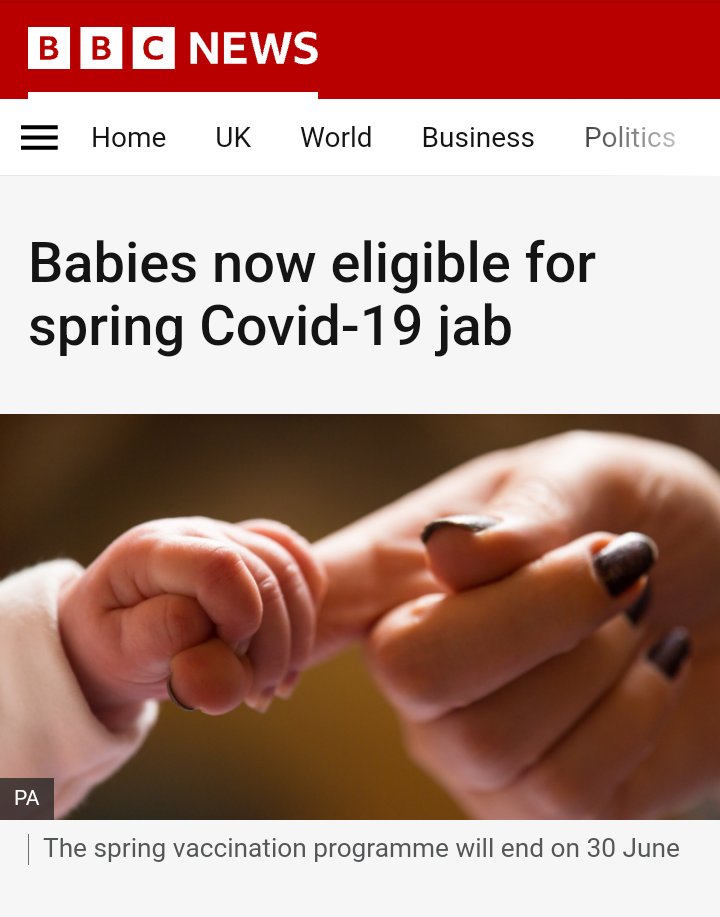 There are many reasons why giving babies the Covid vaccine (including those with weakened immune systems) is unethical. The Covid vaccine does not stop a person from catching the virus and there is still no long-term safety data for this controversial product.

Covid vaccinations…