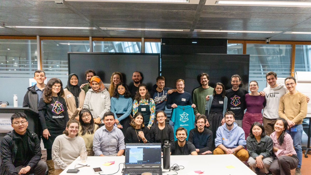 tudelftlibrary's tweet photo. 📣Assistant Professors @claudiuforgaci &amp; @ClementineCttn (@BKTUDelft ) collaborated with the Library for the #Geospatial #DataCarpentry for Urbanism workshop, promoting open science. In line with #Rbanism, it encourages a supportive learning environment. https://t.co/lLXPM70I2W https://t.co/ygg0SRH6Ek