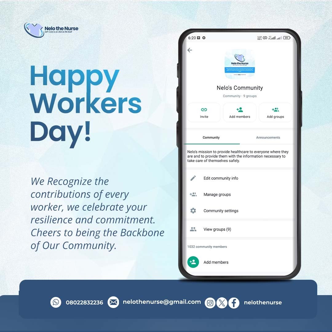 Embracing the spirit of hard work and dedication on Workers' Day! #nelothenurse #explore #HappyWorkersDay #BuildingTogether'