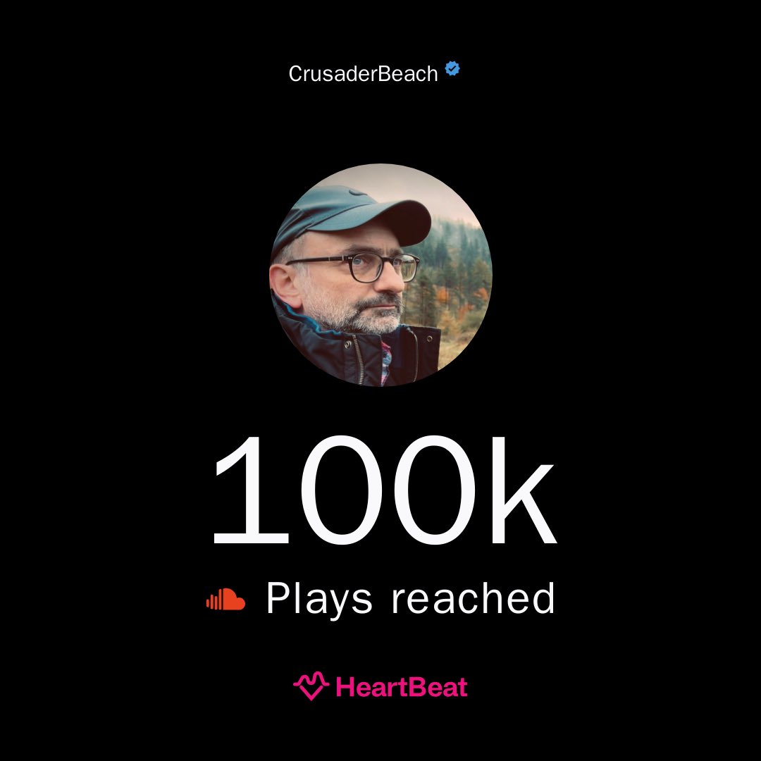 Reached a new milestone: 100K plays of my piano music on SoundCloud. 🎧 on.soundcloud.com/NLnpK7xJDbV1wM… ⁦@SoundCloud⁩ #SoundCloud #piano #music #nowplaying