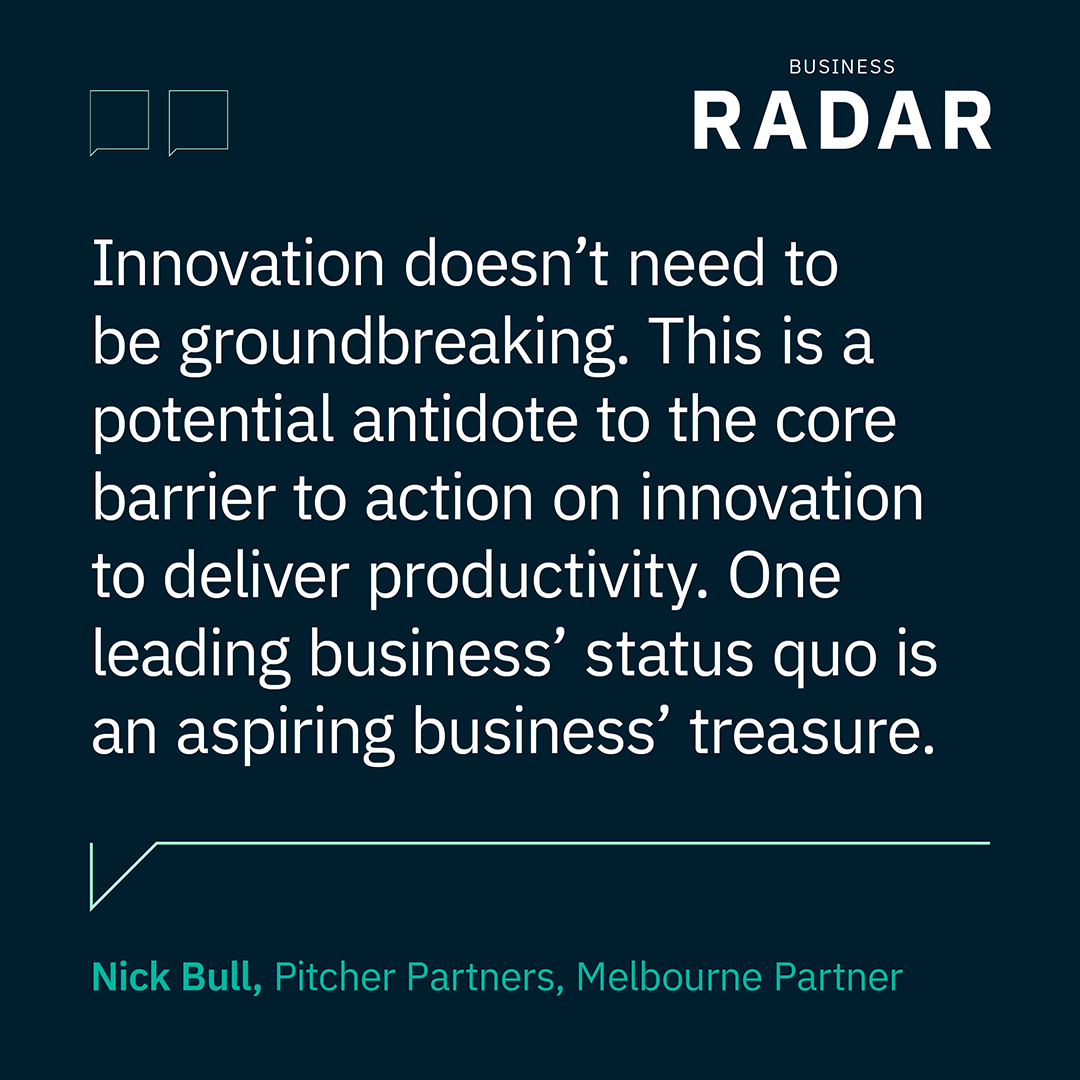 INNOVATING PROCESSES I Could the adoption of new technologies by larger businesses be the keys to their success?

So, what could smaller businesses learn from them? Read more in our latest business radar, out now: pitcher.com.au/business-radar…