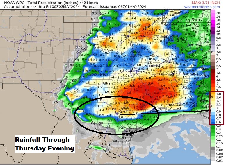 You love to see it and we need it. NOAA's Weather Prediction Center (WPC) bumped rainfall forecast up quite a bit into our viewing area including San Antonio from previous forecast Fingers remain crossed we can add to last weekend's totals #txwx @News4SA