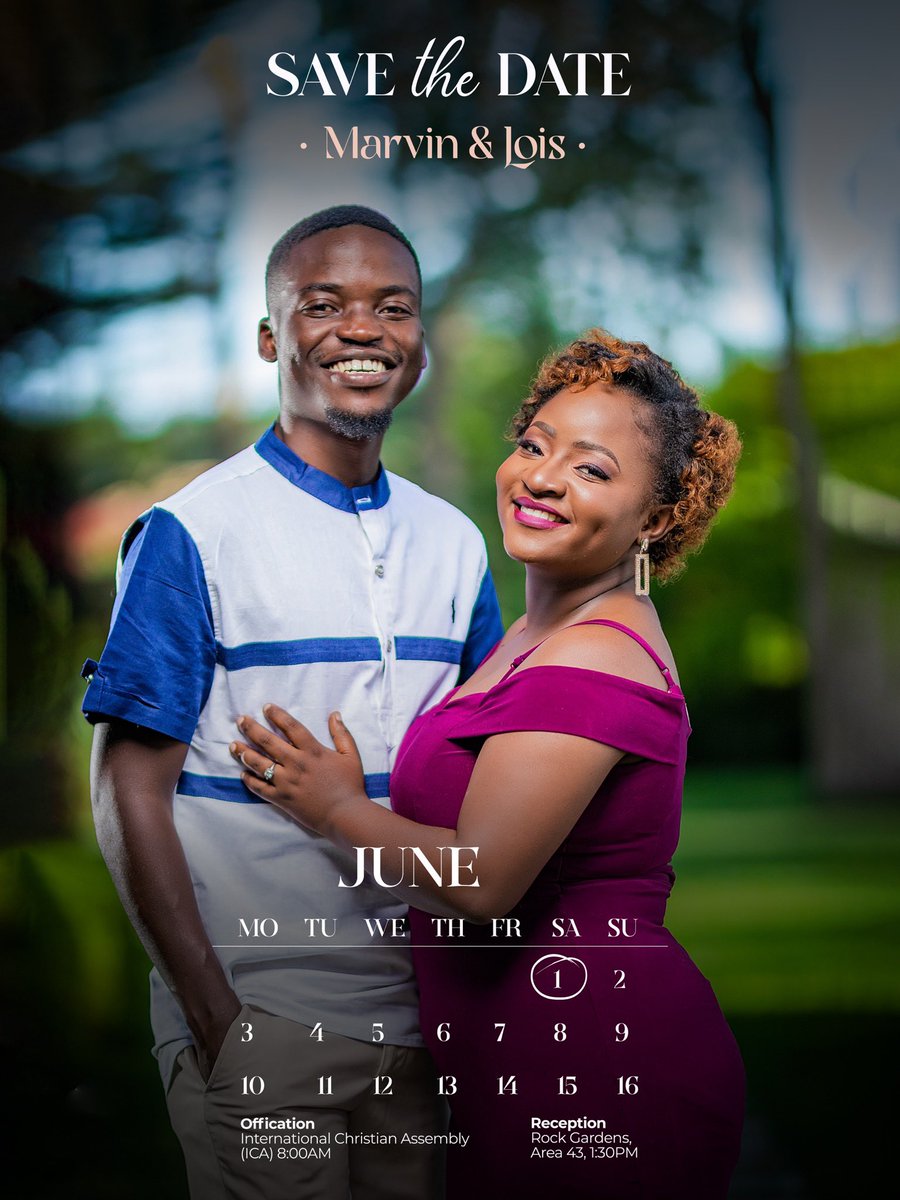 Guys. I and <a href="/DimplesTada/">Dimples</a> are getting married. Tiyenitu.