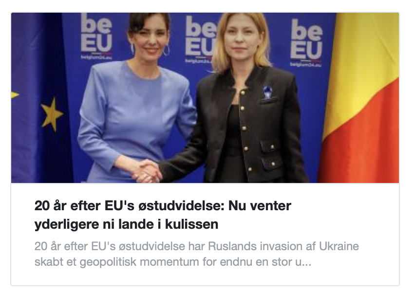 I dag er det både #kampdag og 20-årsdagen for EU's østudvidelse. 

Jeg har talt med @kristeligt om det sidste - læs med her 👇@thinkeuropa #eudk