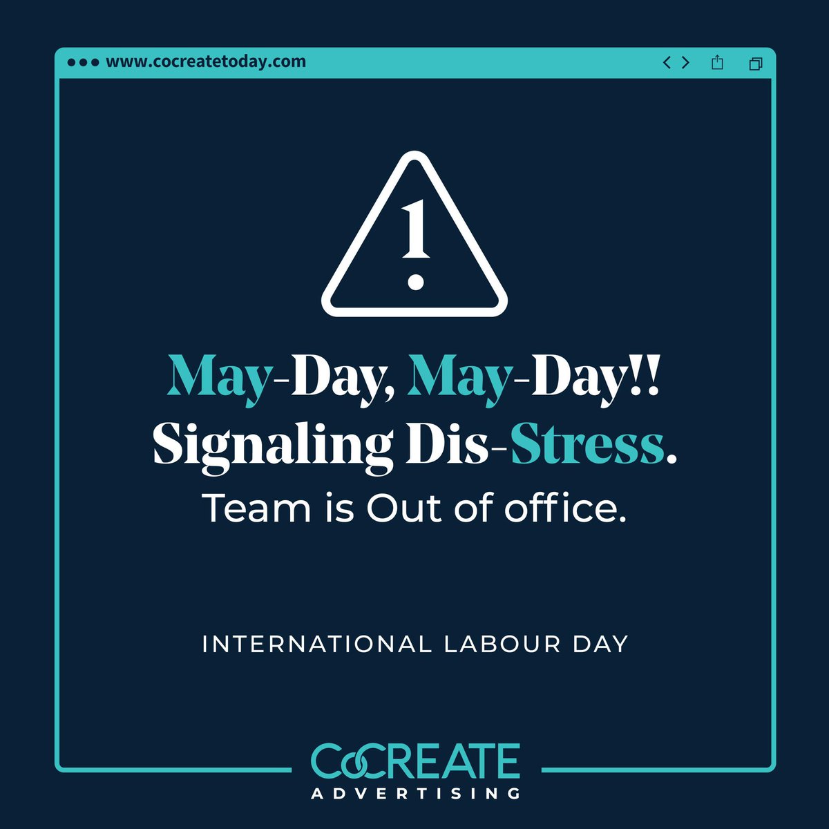 CoCreate_Today's tweet photo. May-day, May-day! Even the hardworking captains deserve a break😅

Happy Labour Day!

#calledtocreate
#faithdrivenentrepreneurs
#labourday https://t.co/rdy5wHDf8D
