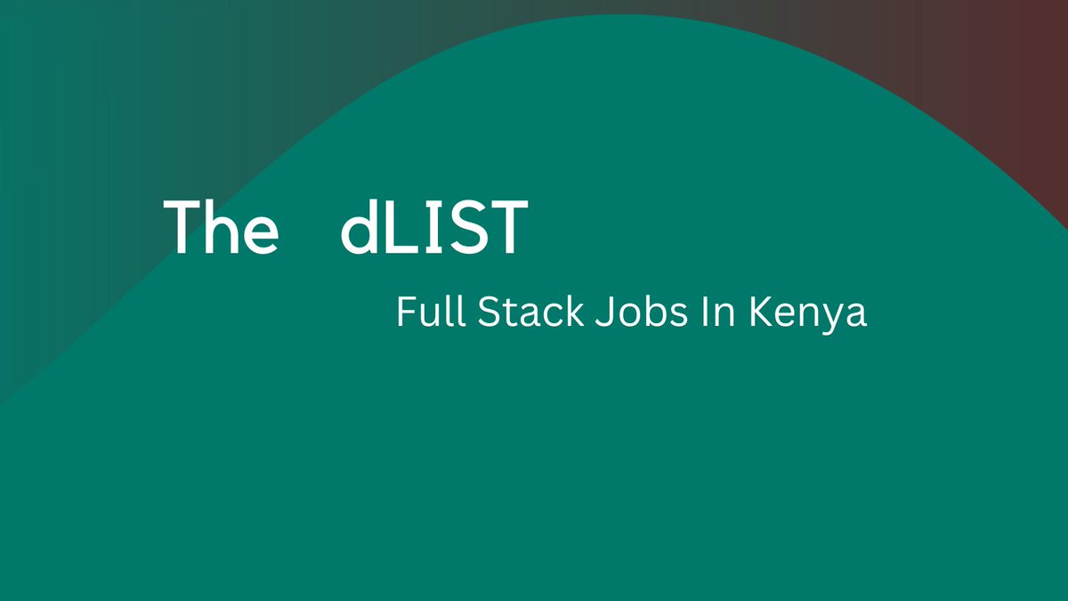 If you are looking for FULLSTACK TECH OPPORTUNITIES , START HERE.

#zaDlist