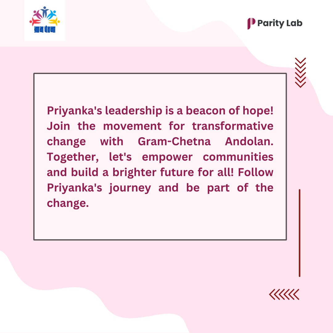 Join us in celebrating Priyanka's achievements and supporting her vision for a brighter, more equitable future for all! #CommunityLeadership #GrassrootsActivism #Empowerment #WelcomePriyanka