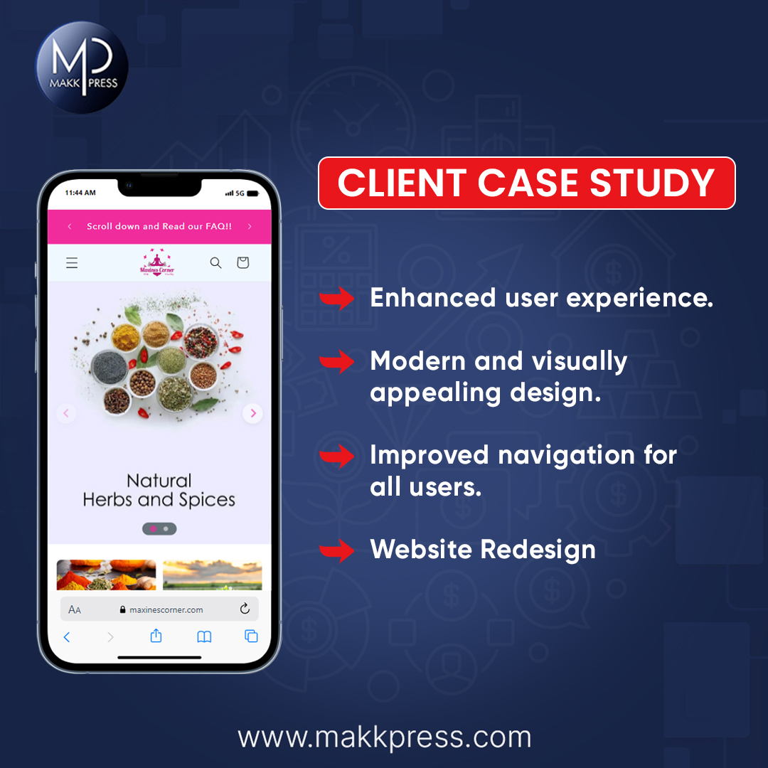 MakkpressTech's tweet image. Witness the remarkable metamorphosis of our client's digital realm in our latest case study. Delve into the strategic maneuvers that paved the path to their unparalleled success! 💻🌐

Visit our website : makkpress.com

#casestudy #clientcasestudy #studycase