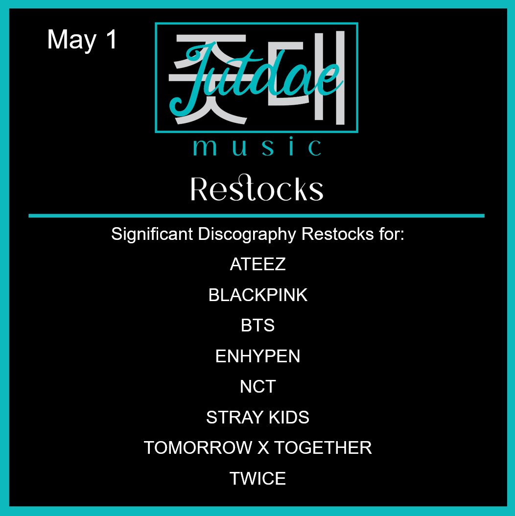 JutdaeMusic's tweet photo. 🎶 Wednesday Restock 🎶

We restocked so many oldies, there are too many to list! 

We are launching a new mystery item: A Blind Date with an Album! Can't decide on which album to get? Let us set you up on a blind date! 

#jutdae #jutdaemusic https://t.co/GuBEucxmUv