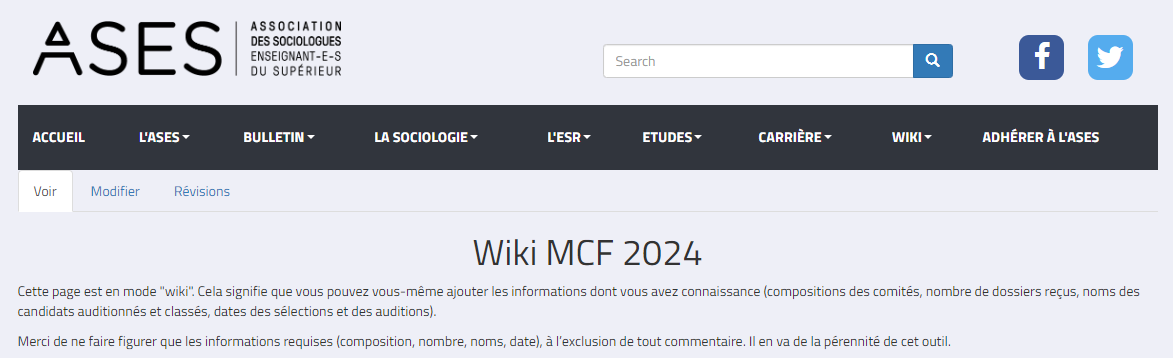 ASES_contact's tweet photo. 📣 https://t.co/6XB7KSkxtj collègues, on pense aux https://t.co/jp8xz1mnlI et à la nécessaire transparence des recrutements et on continue à remplir les #wikis ! Merci ! 🤝

#campagneMCF 2024 👇 https://t.co/lzkp4NdoUd

#campagnePU 2024 👇
https://t.co/ANTggRwGok https://t.co/NhOHfdxRTF