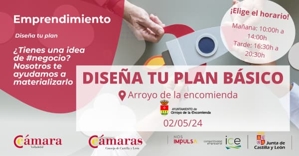 ¿Tienes una idea de negocio? Te ayudamos a materializarlo. Taller de emprendimiento. Casa de Cultura de Arroyo de la Encomienda. Inscripciones a través de la página web. #ArroyoEncomienda #EmpleoyEmpresas #IdeaNegocio i.mtr.cool/thgedobnbv