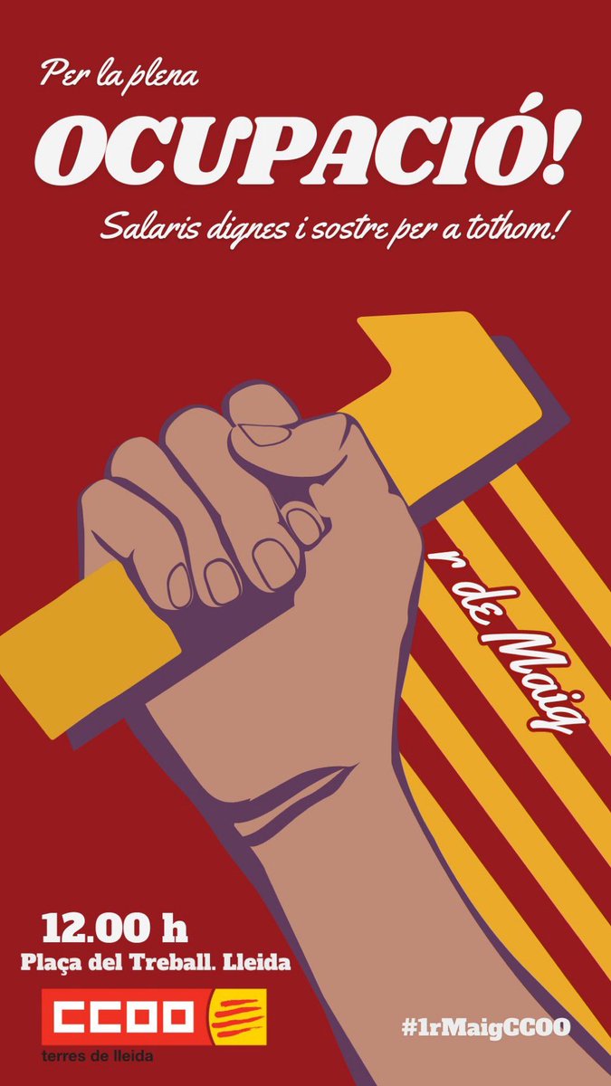 La classe treballadora pren els carrers un nou Primer de maig i l’omple de reivindicació i esperança, de justícia i igualtat.

La classe treballadora avui als carrers construeixen un Mur contra el feixisme, aixequen la veu per la llibertat

Visca el Primer de maig!