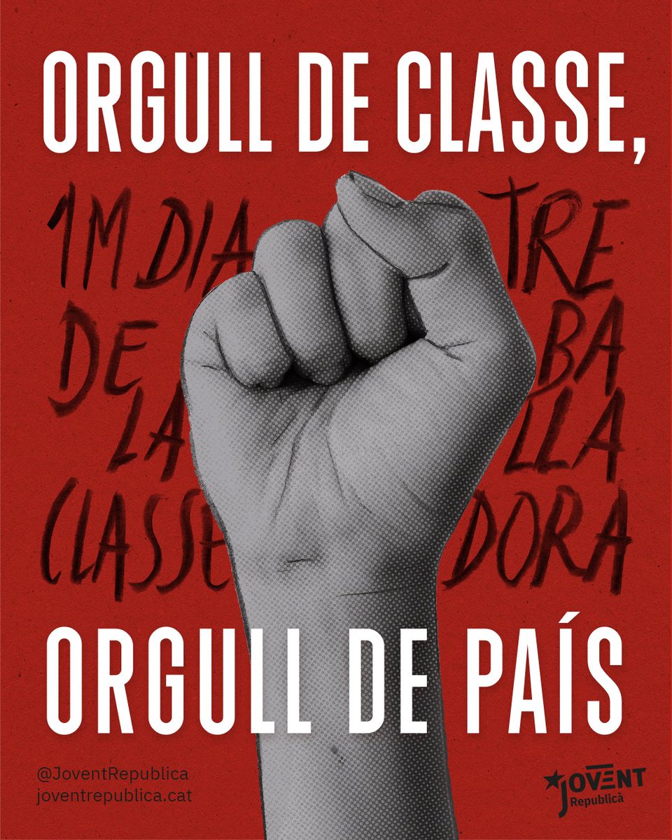 1M Dia de la Classe Treballadora ⚙️ | El jovent dels Països Catalans ens mobilitzem per fer front a la precarietat que patim dia rere dia 💥

Orgull de classe, orgull de país! ✊
