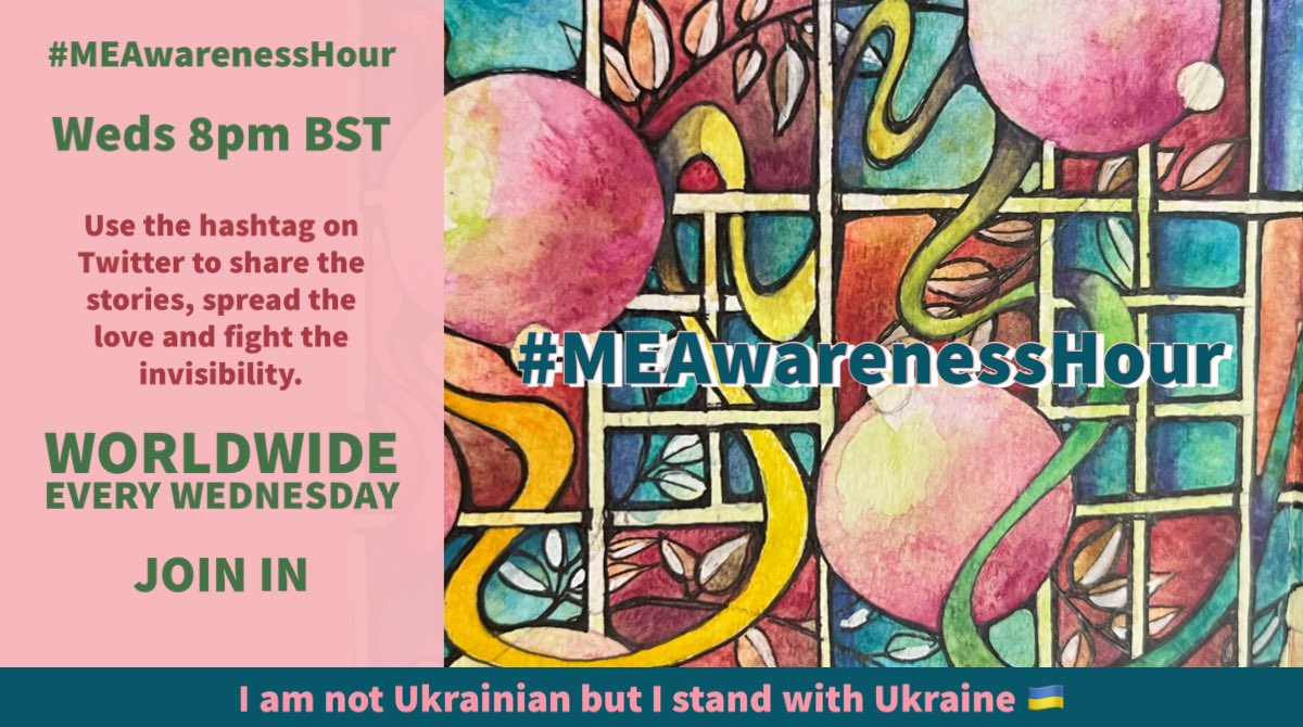 🌻 Share Like RT posts during #MEAwarenessHour in 12 hours time🌻

20:00 BST         21:00 Europe CEST 

Talking all things #MyalgicEncephalomyelitis

#pwME please sign/RT letters
organise.network/actions/petiti…

UK Parliamentary Debate today
#ExposeMENow

Poster credit: @AertbyLisa 🙏