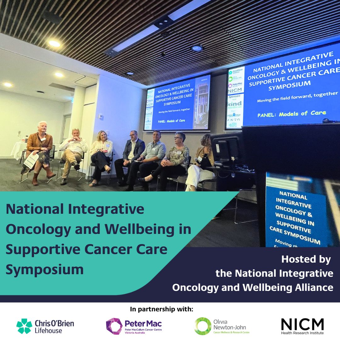 It was an honour to have the inaugural National Integrative Oncology and Wellbeing in Supportive Cancer Care Symposium at @COBLH, with @Austin_Health, @PeterMacCC, Olivia Newton-John Cancer Research Institute, and NICM Health Research Institute. Thank you all speakers and guests!