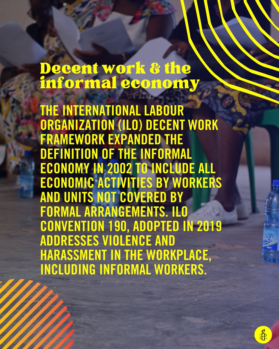 🧵1/2The concept of ‘decent work’ is supported in international instruments like Article 7 of the International Covenant on Economic, Social and Cultural Rights, Article 5 of the Committee on the Elimination of Racial Discrimination