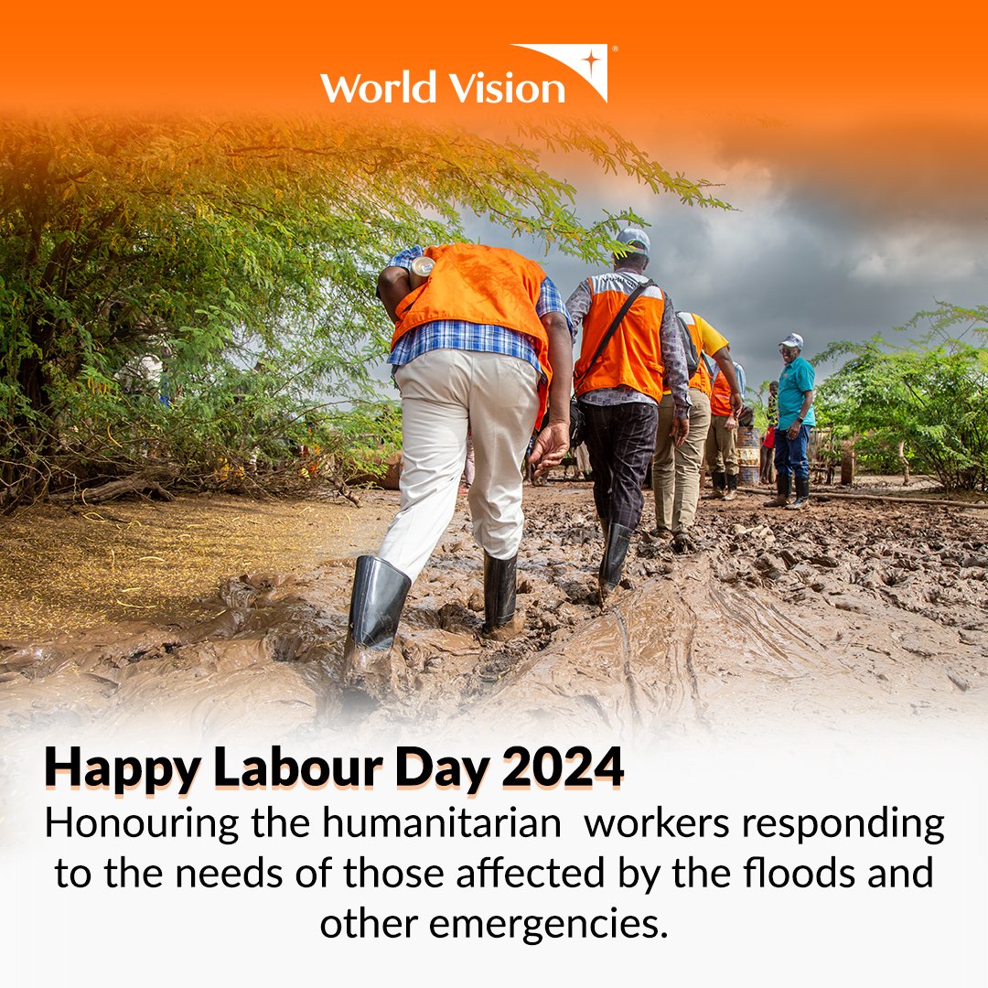 Happy #LabourDay2024 🧑‍🏭 Today, we honour the dedicated humanitarian workers who are tirelessly responding to the needs of children and communities affected by the #floods in #Kenya, and other emergencies. 👏Your selfless efforts make a difference. Thank you 🙏 #LabourDay