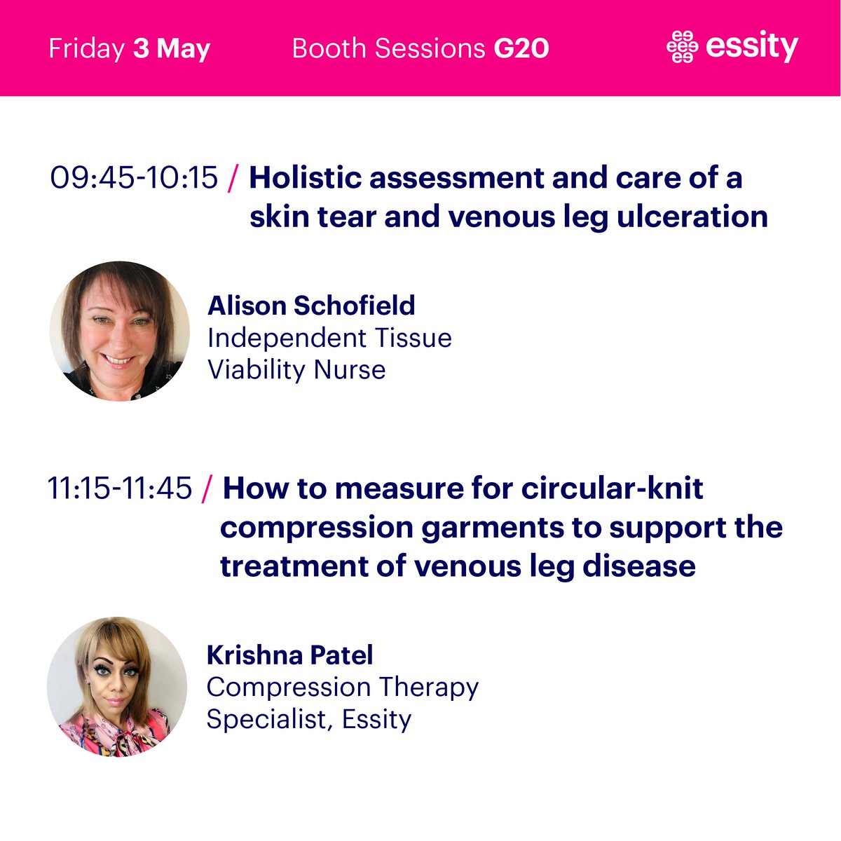 Visiting #EWMA2024 - the European Wound Management Association Conference at London's ExCel this week? Our Health & Medical team have a packed agenda of educational & practical sessions for healthcare professionals. More news here: bit.ly/3UBWMFy #essity #woundcare