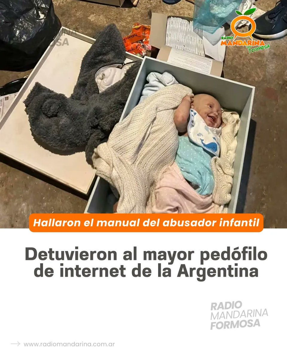 ‼️ DEGENERADO | Un hombre acusado de ser el pedófilo más peligroso de la Argentina fue detenido durante esta madrugada en su casa de la localidad bonaerense de Ituzaingó. 
Tiene 35 años, está acusado de distribución y comercialización de material de abuso sexual infantil.