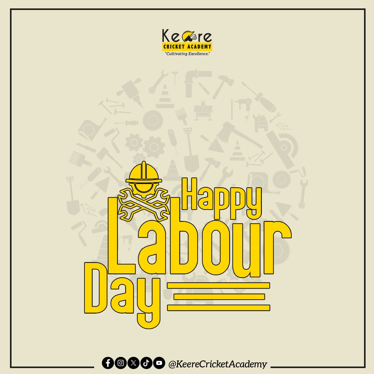 🟠 LABOUR DAY 🟠 'Happy Labour Day to everyone involved in shaping international cricket. Your passion and dedication make this sport truly extraordinary.' #keerecricket #labourday #cricket