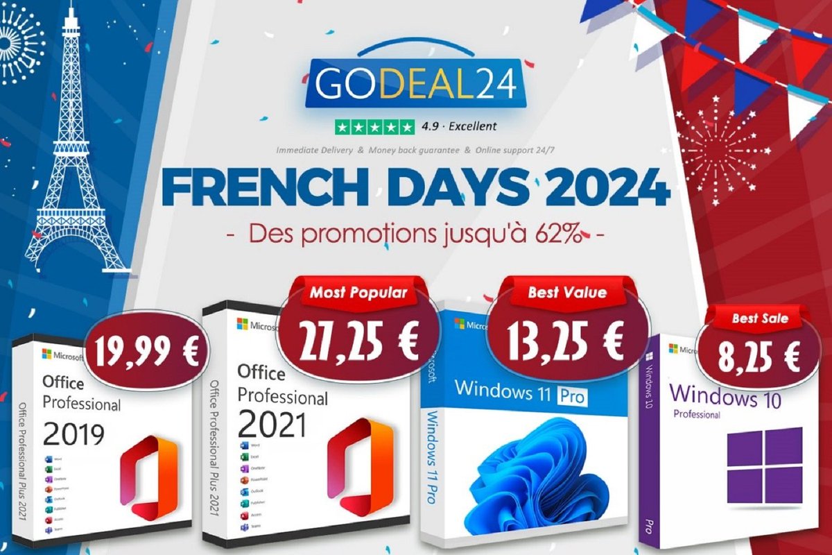 Profitez des promos folles des French Days pour vous procurer une clé de licence Microsoft Office ou Windows à prix cassé. #sponso 01net.com/bons-plans/eco…