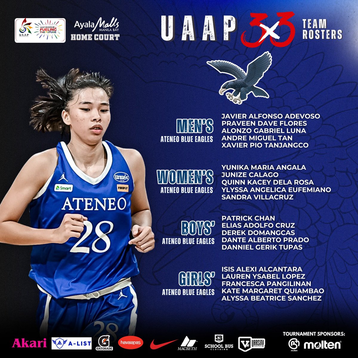 The Ateneo Blue Eagles in the UAAP Season 86 3x3 Tournaments! 💙

Go Ateneo! One Big Fight! #OBF 

📷 @uaap_official