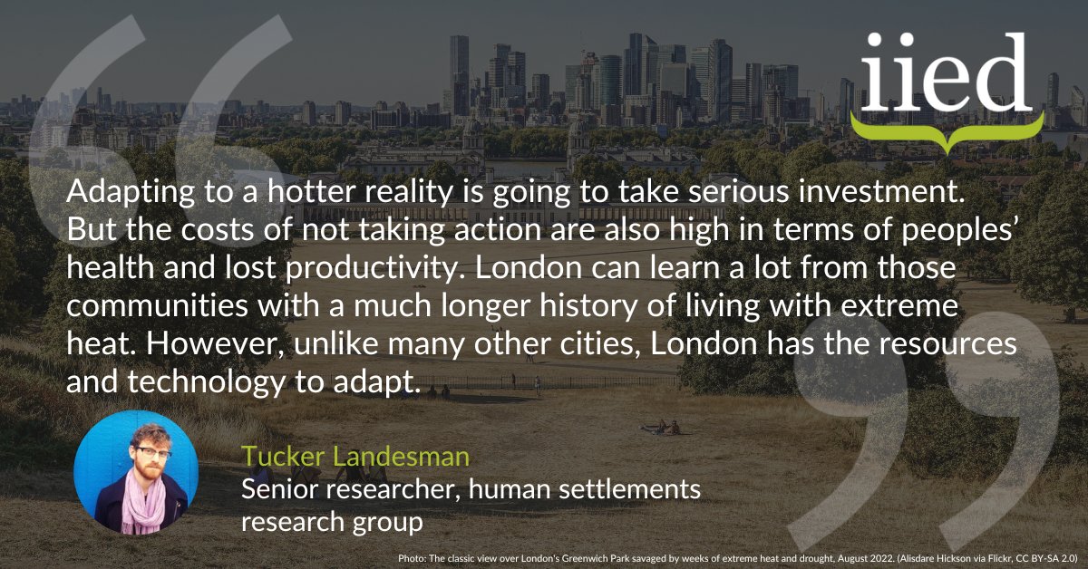Our analysis shows that London has experienced 116 days higher than 30°C in the past three decades - more than half of which occurred in the last 10 years. Senior researcher @TuckerLandesman discusses with @BBCNews. --> bbc.co.uk/news/articles/…
