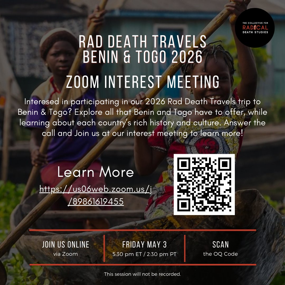 We're going to Benin & Togo in 2026! Please come to the zoom Interest Meeting to learn all the details and how to sign up. Trip caps at 18 so please do not wait to sign up. See you FRIDAY!! #RT