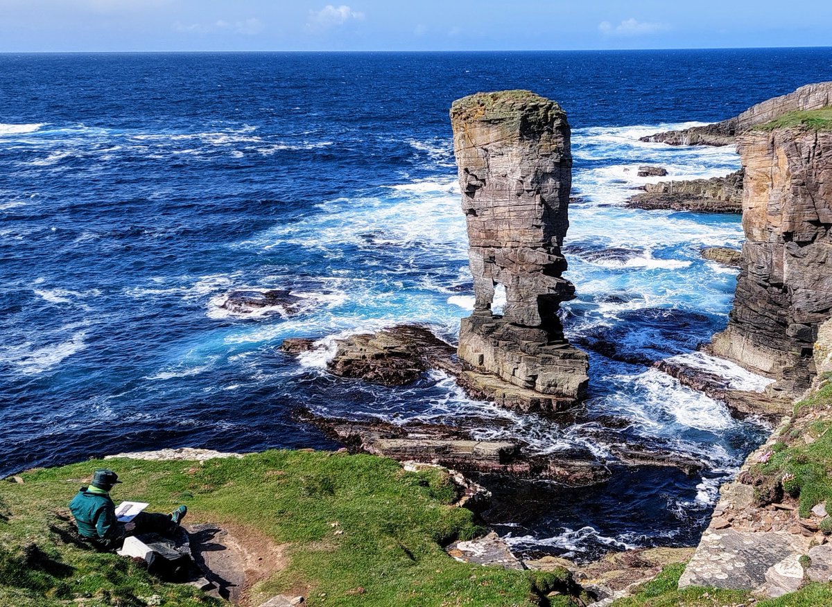 Welcome to #MayDay with an dramatic image from the Geologists' Association 2024 calendar of Yesnaby Castle Sea Stack, Orkney taken by Mark Biswell, which won first prize in the Geologists' Association 2023 Photographic Competition.