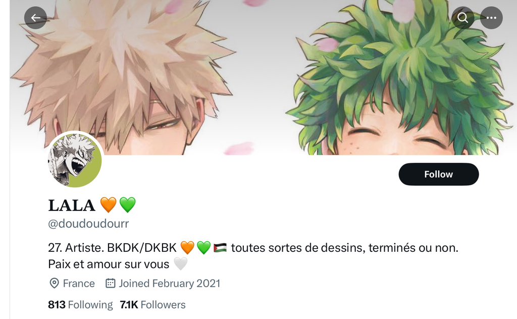 They draw gross art of bakudeku why do so many of u follow?😰😰