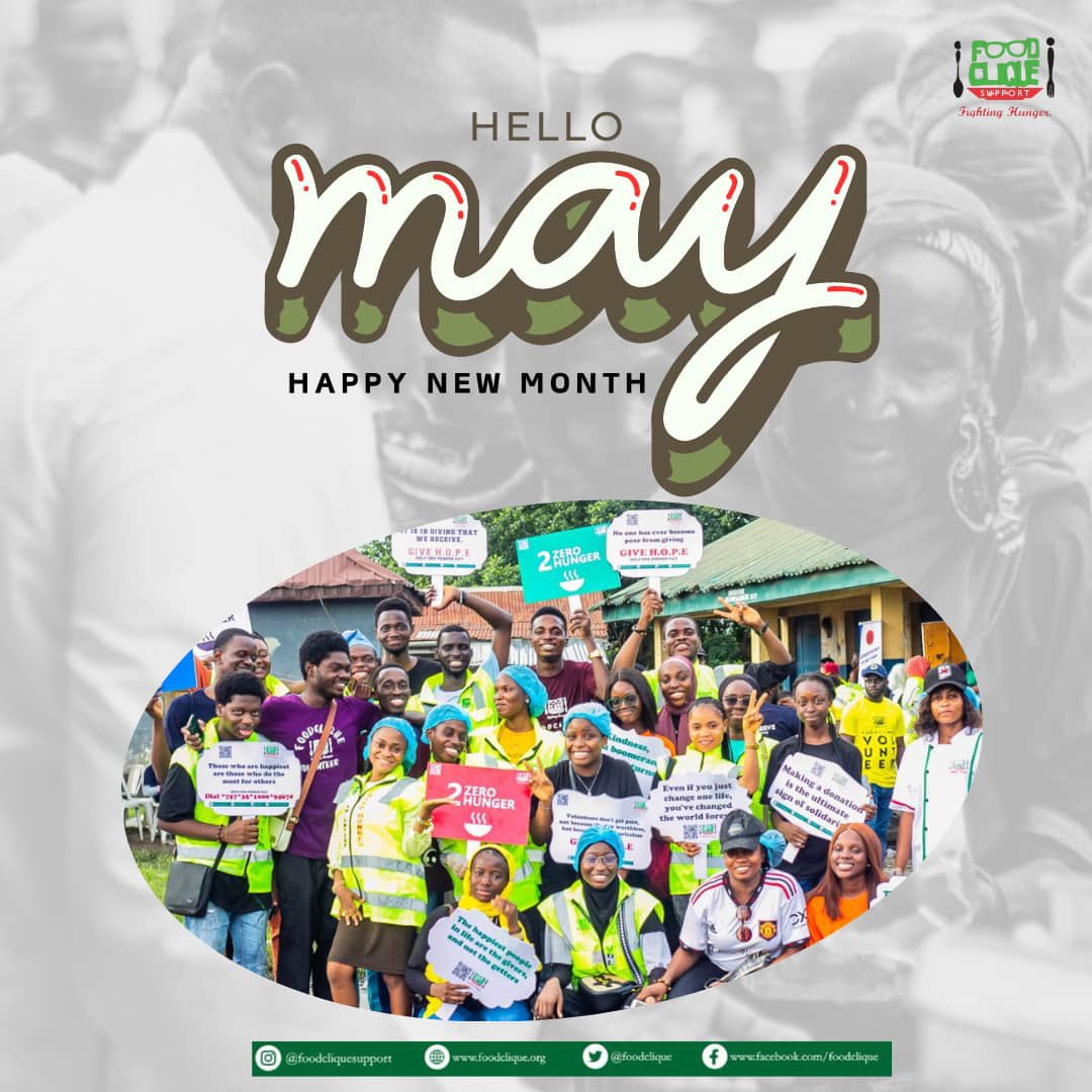 May this new month bring you peace, happiness, joy , celebrations, new opportunities, new adventures, new memories, new pleasant surprises, goal smashing moments and all round goodness. We wish you a wonderful new month 🎉🎉 #foodcliquesupport #sdg2030 #zerohunger #sdg2