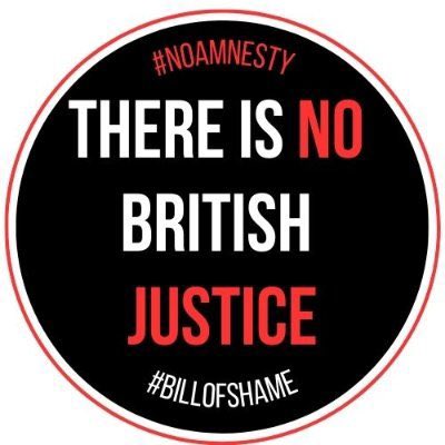 The British government change the law to protect their own criminal soldiers. In doing so also stops ANYONE who was a victim of the troubles receiving any justice. #billofshame