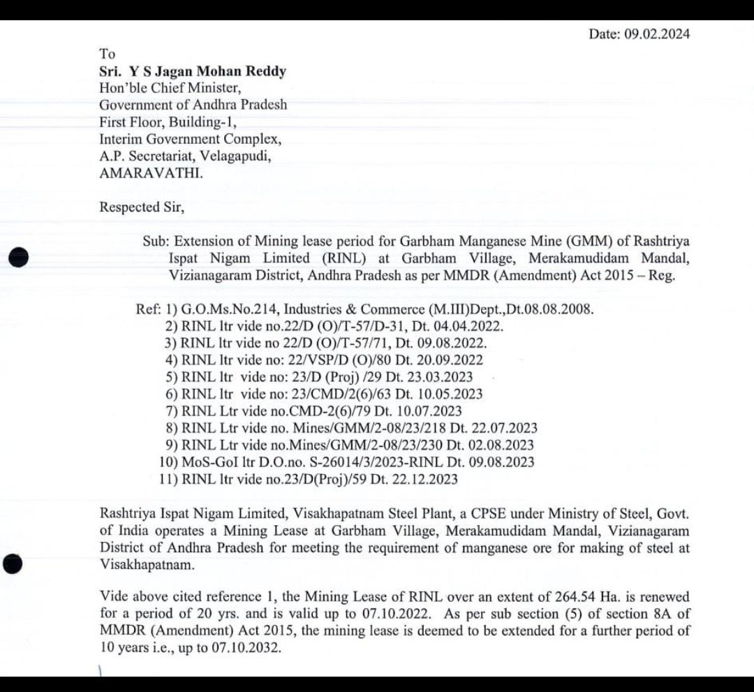 @PurandeswariBJP Mines renewal చేయండి #Vizagsteel కి గెలిపిస్తం. మ్యానిఫెస్టోలో పెట్టండి ప్రైవేటీకరణ ఆపి @SAILsteel లో మెర్జ్ చేస్తాం అని.