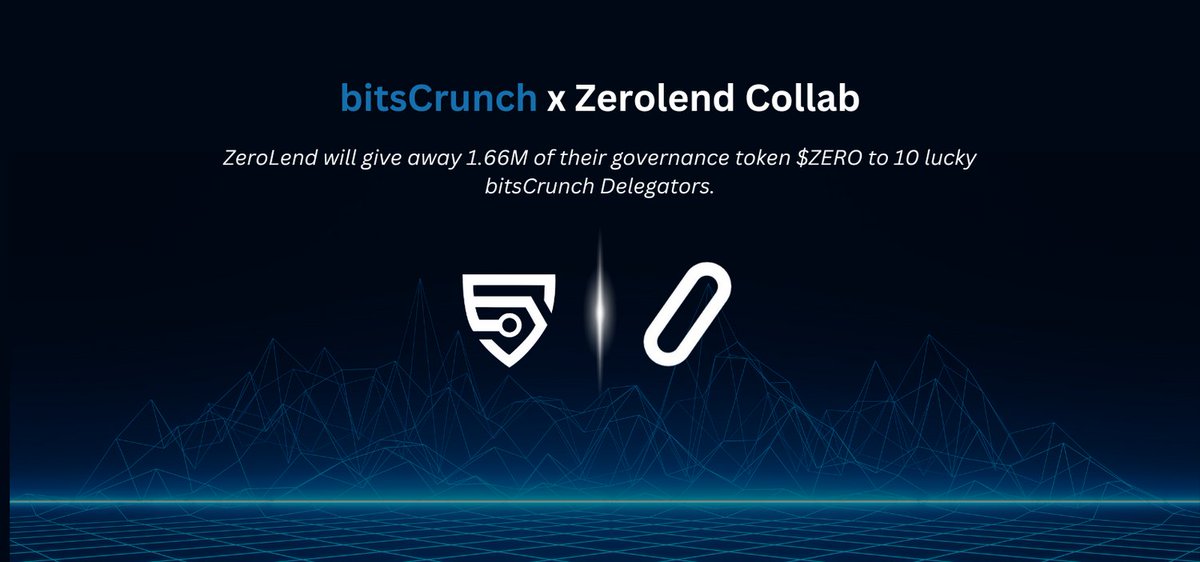 Exciting news! @bitsCrunch and @zerolend have joined forces to revolutionize the DeFi lending experience.

ZeroLend’s user-friendly protocol on Layer 2s meets BitsCrunch’s AI-powered NFT data platform. Together, they’re unlocking new possibilities for the masses! 🌟 #DeFi #NFTs