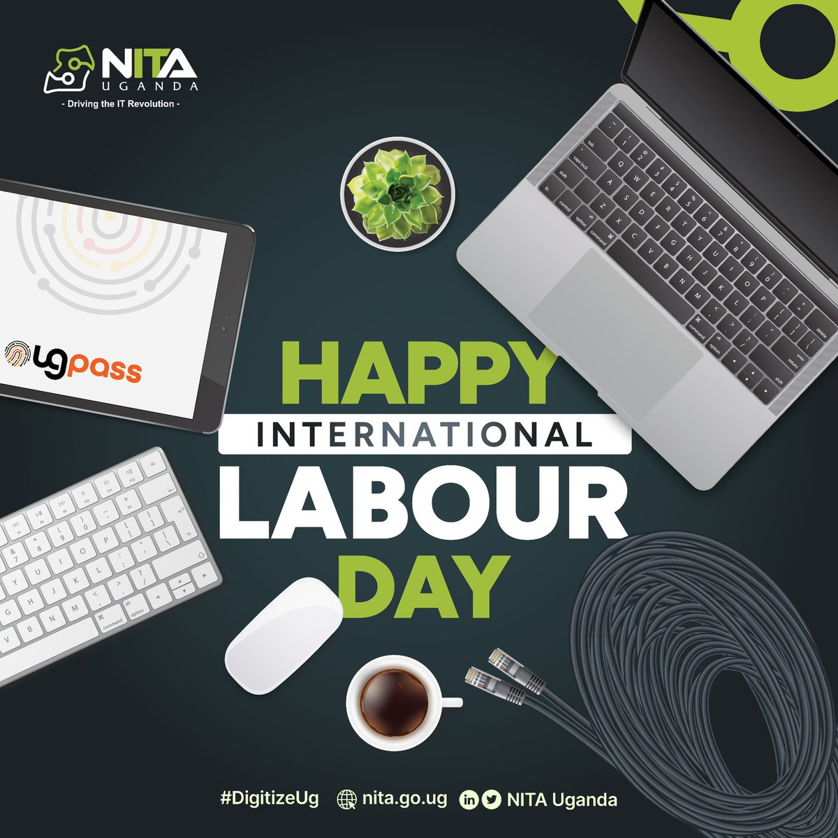 Happy Labor Day, Uganda! 🇺🇬 Today, let's celebrate the contributions of workers nationwide. Here's to hard work, dedication, and a brighter future for all. #LaborDay2024 #DigitizeUG