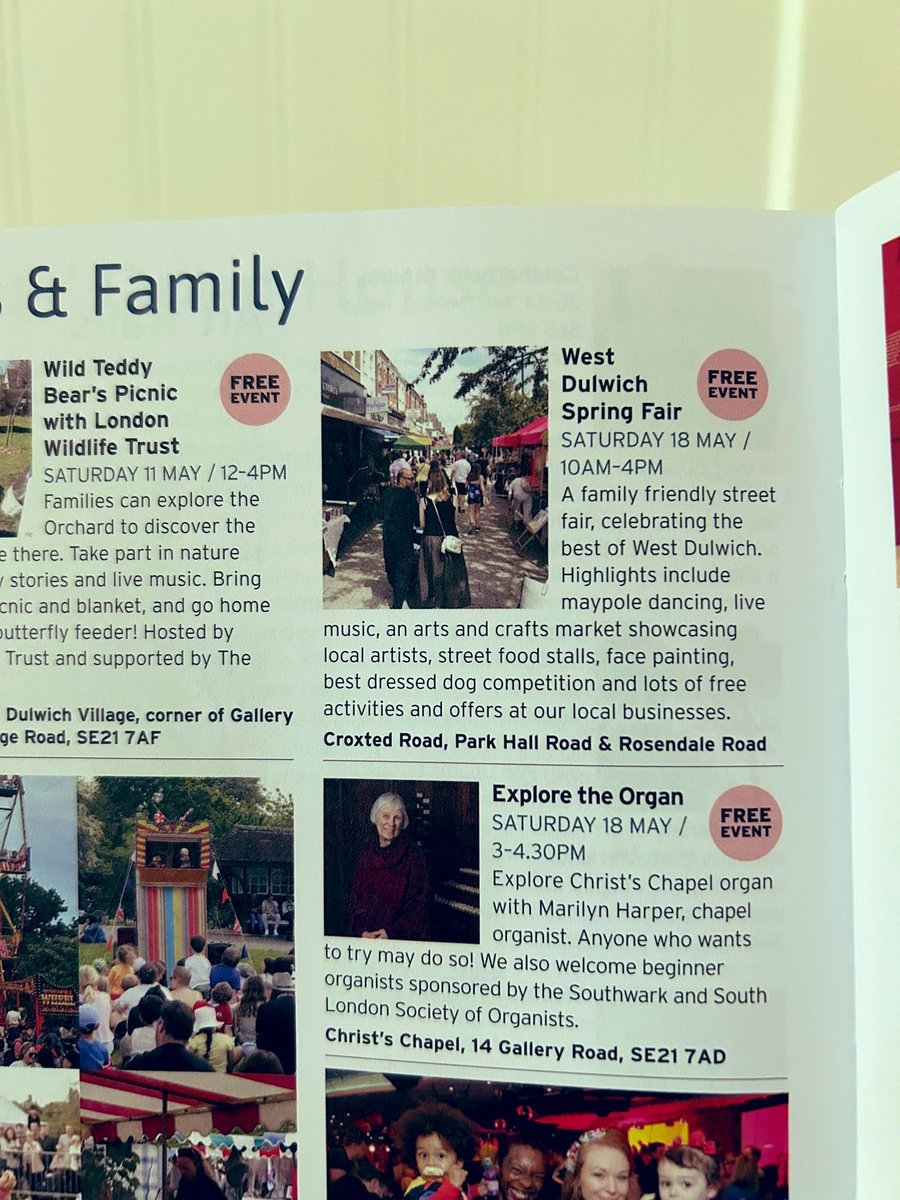 We are thrilled to be part of @DulwichFestival 🙌 
Have you got your guide yet? Pick up one in many of our local shops /businesses to find out more about the two week celebration of Dulwich & the surrounding area. 
#dulwichfestival24 
#lovewestdulwich
#westdulwich 
#dulwich
#se21