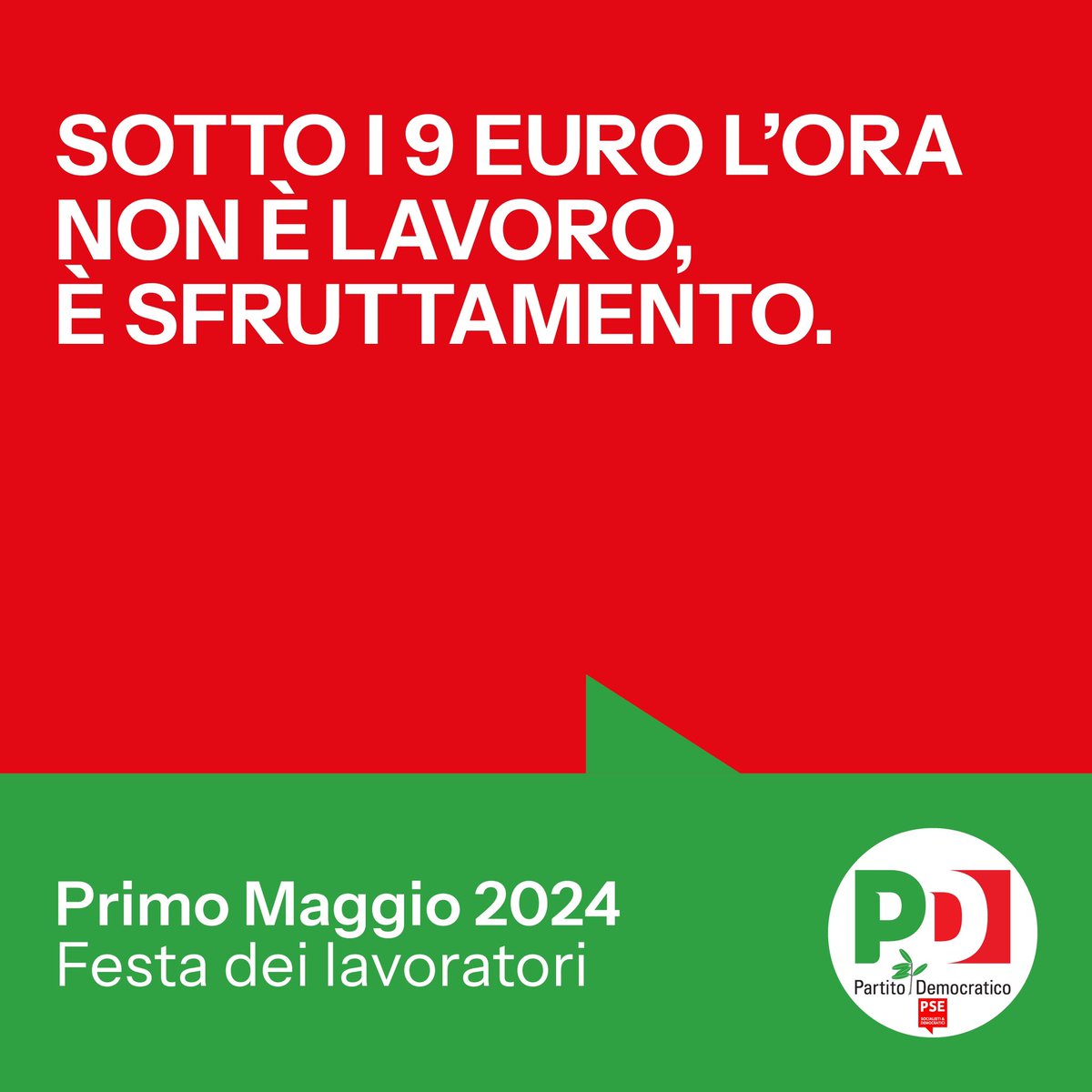 In Italia c'è una enorme questione salariale. La destra non vuole sentir parlare di #SalarioMinimo, ma non ci arrendiamo e abbiamo appena depositato una legge di iniziativa popolare insieme alle altre opposizioni. Buon #PrimoMaggio di lotta a tutti i lavoratori e le lavoratrici!