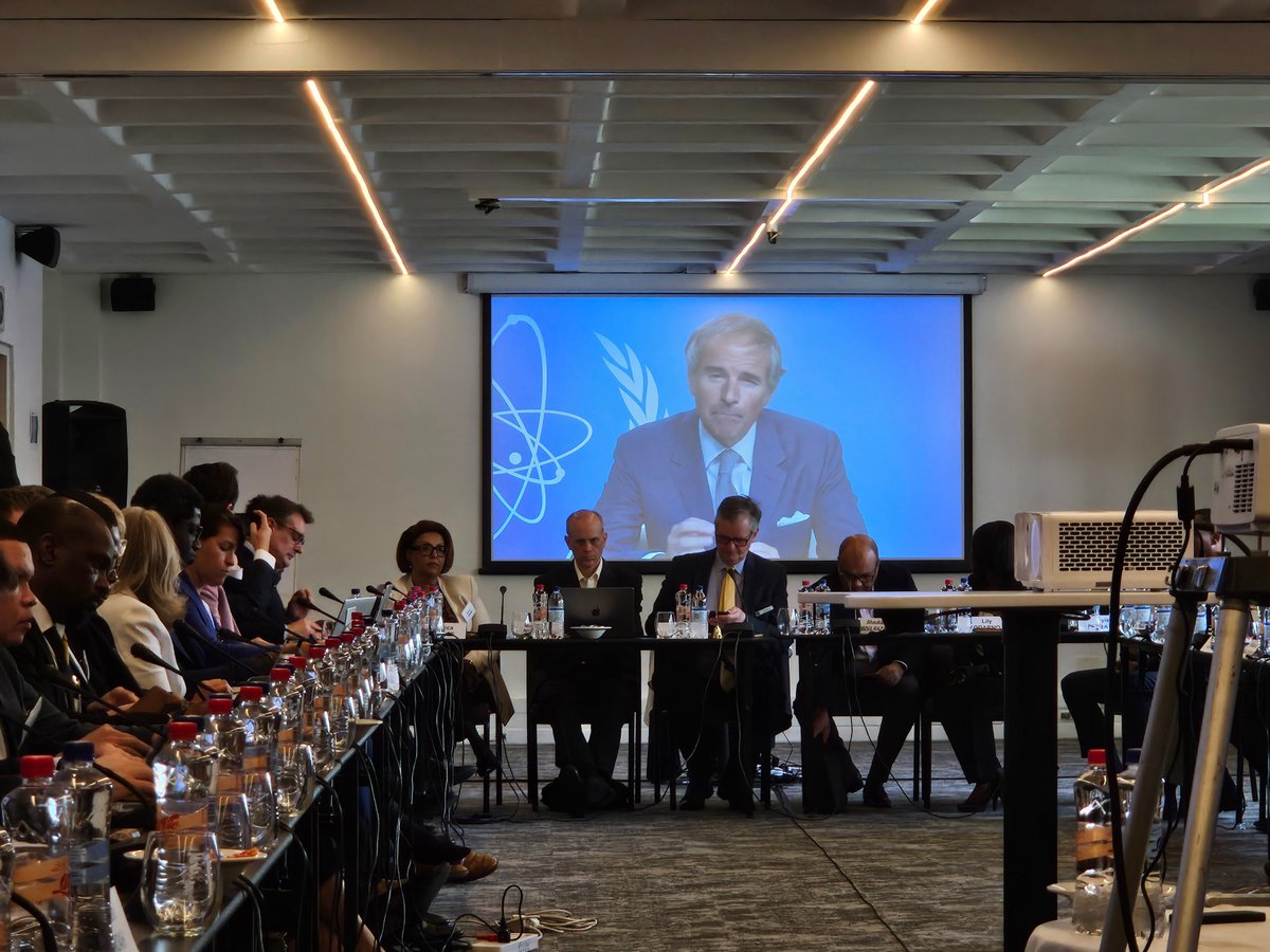 We are honoured to have @iaeaorg Director General @rafaelmgrossi with us for virtual opening remarks and to set the stage for our discussions over the next days, noting the important work the IAEA does in peaceful uses and applications.