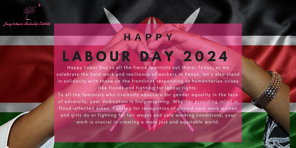 Happy Labor Day to all the fierce feminists out there! Today, as we celebrate the hard work and resilience of workers in Kenya, let's also stand in solidarity with those on the frontlines responding to humanitarian crises like floods and fighting for labour rights. #LabourDay