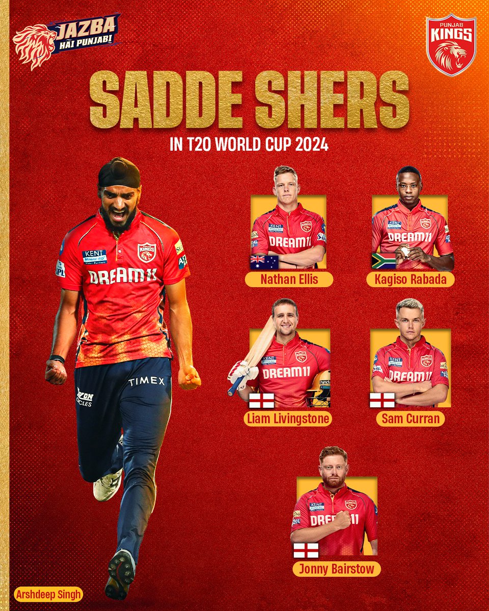 #T20WorldCup calling. 📞

#SherSquad, drop a 💪 if you can't wait to see sadde 🦁s shine in their national colours. ⤵️

#SaddaPunjab #PunjabKings #JazbaHaiPunjabi