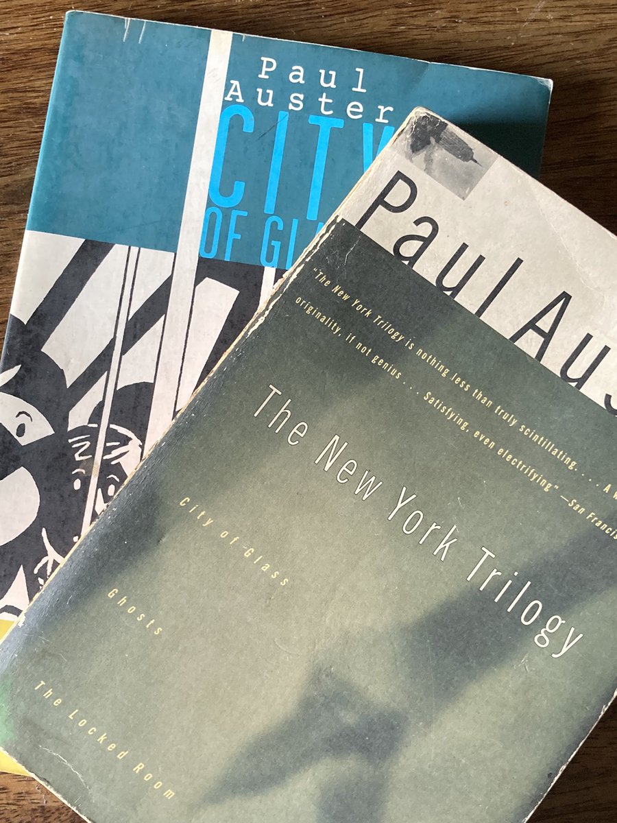 Will spend today rereading these to celebrate the life of #PaulAuster. 
#RIPPaulAuster 1947-2024
