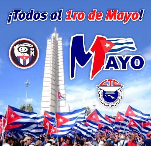 May Day felicidades to all our compañeros in Cuba and around the world. Happy International Workers Day✊🏼🇨🇺 #Endtheusblockade #VivaCubaSocialista #MayDay2024 #PrimeroDeMayo
