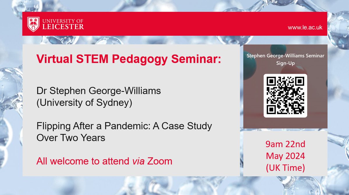 Richard Blackburn (@bburn436) on Twitter photo Excited to share that <a href="/Leicesterchem/">Leicester Chemistry</a> will be hosting <a href="/StephenRGW/">Stephen G-W</a> for a seminar this may - which is open to all. Abstract via LinkedIn in the comments, sign up here: forms.office.com/e/kuajkBes02 Excited to share that <a href="/Leicesterchem/">Leicester Chemistry</a> will be hosting <a href="/StephenRGW/">Stephen G-W</a> for a seminar this may - which is open to all. Abstract via LinkedIn in the comments, sign up here: forms.office.com/e/kuajkBes02