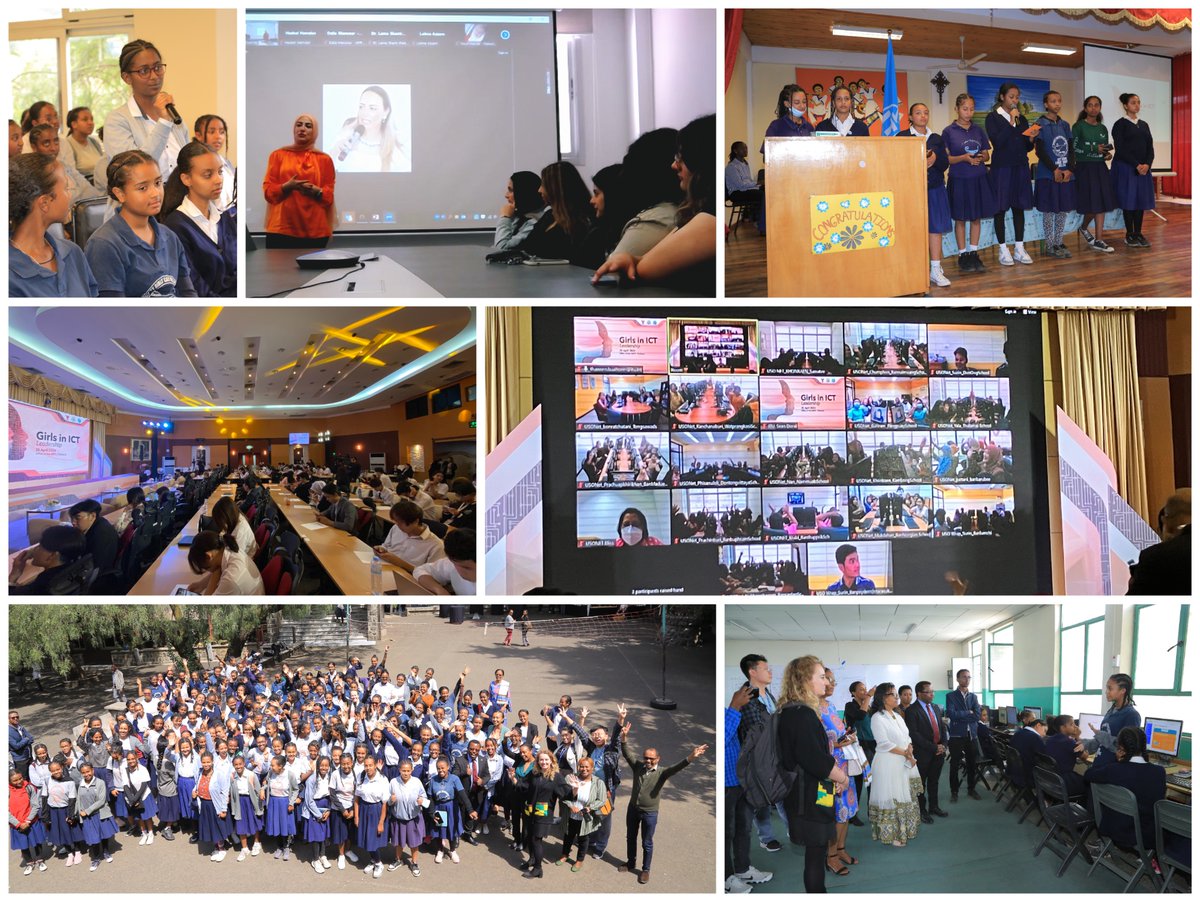 #GirlsinICT is a global movement! It's fantastic to witness the inspiring events held in @ITUAfrica, @ITUAmericas, @ITUArabStates, @ITUAsiaPacific, @ITUCIS, @ITUEurope, encouraging girls to take up leadership in #tech. Stay tuned for more regional celebrations across the🌍