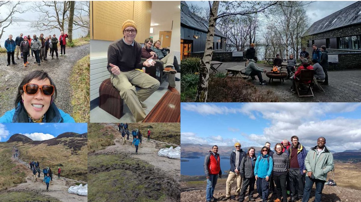 Last month we attended the an iVGB Away Day @sceneUofG . After intense strategic discussions we also enjoyed team bonding walk up Conic Hill ⛰️