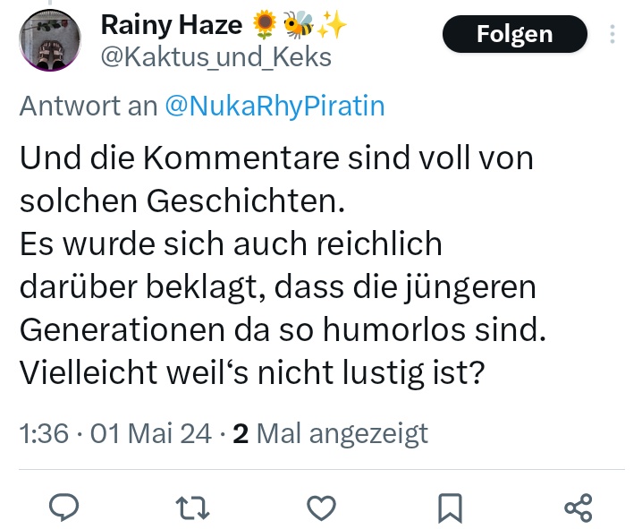 Nostalgie, bei der Verarschung als Lehrling und die Kritiken 

Brudis, da mussten alle durch.
Stifft/, Kopflose Niete.

Wir leben nicht in einer Regenbogenwelt.